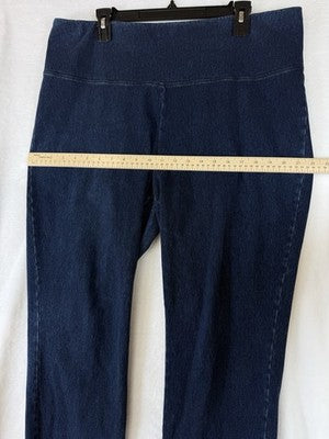 Women With Control Pants XL Pull On Navy Blue Prime Stretch Slimming