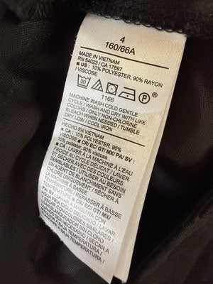 Old Navy Extra High Rise Pants Super Wide Leg 4 Womens Black Trousers