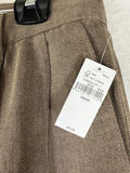 Gap Linen Blend Dress Pants 33x30 Mens Brown Herringbone 90s Loose Pleated New