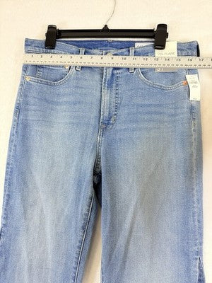 Gap 70s Flare High Rise Jeans 12 31 Womens New NWT Blue Medium Indigo Denim