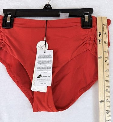Calia Swim Bottom XS Red Adjustable Tie Front Womens Tankini Swimwear New NWT