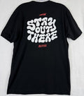 Altra Running T Shirt Men Medium Black Short Sleeve Stay Out There Crew Neck Tee