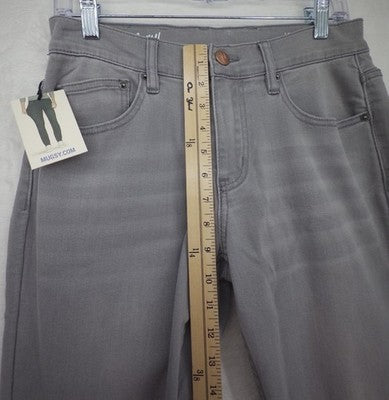Mugsy Johnnys Jeans 28x30 Mens Gray Classic Straight Leg Stretch Denim New NWT