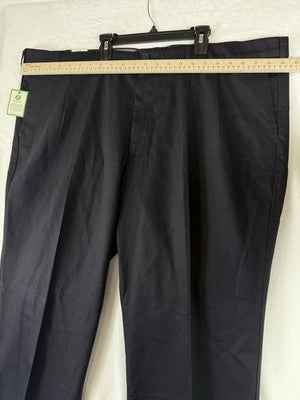 Dockers Signature Pleated Khaki Pants 46x30 Big & Tall Mens Black New NWT
