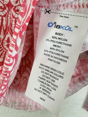 IBKUL Womens Long Sleeve Top XS 1/4 Zip Mock Neck Pink Barbara Golf