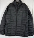 Columbia Puffer Jacket Men Large Black Down Lake 22