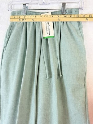 Alfred Dunner Pants Size 10 Pull On Light Green Proportioned Short New NWT