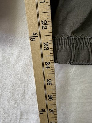 LL Bean Ripstop Joggers Pants Women Small Petite Brown Pull On