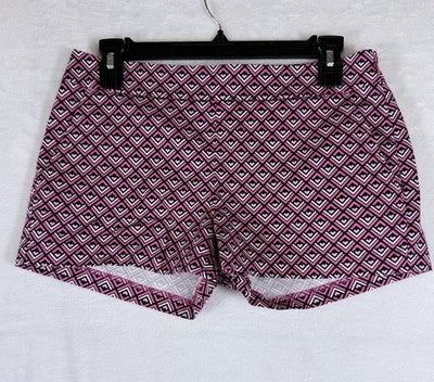 Express Shorts 0 Womens Pink Side Zip Cotton Stretch