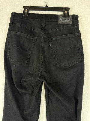 Levis 724 High Rise Straight 29 Jeans Black 29x30 Womens Levi’s