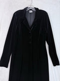 Vintage Rabbit Rabbit Rabbit Jacket Black Velour Cloak Size 16 Women Witchy Goth