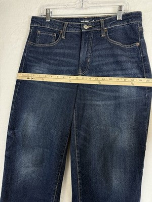 Old Navy High Rise OG Loose Jeans 12 Petite Womens Dark Blue