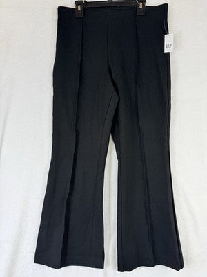 Gap High Rise Double Knit Crop Kick Pants Medium Petite Womens Black New NWT
