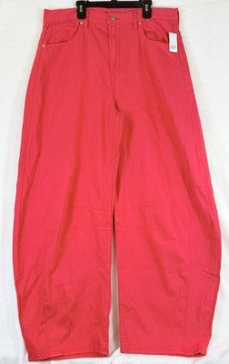 Gap High Rise UltraSoft Horseshoe Jeans 31 12 Tall Womens Denim Red New NWT