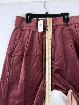 Banana Republic Wide Leg Pants 6 Womens Velvet High Rise New NWT $180