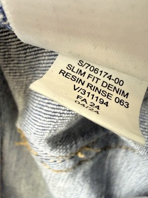 Gap Jeans Men 34x30 Slim Fit Resin Rinse Blue Denim