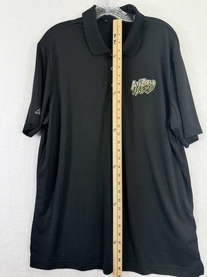Arizona Hard Iced Tea Golf Polo XL Mens Black Adidas Short Sleeve Shirt