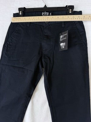 Under 510 Pants 28x26 Black Chino Khaki Slim Fit Mens Premium Cotton New NWT