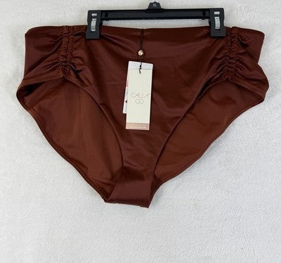 Calia Swim Bottom XL Copper Adjustable Tie Front Womens Tankini Swimwear New NWT
