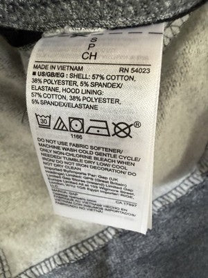 Gap Fit All Elements Hoodie Small Womens Gray Long Sleeve Full Zip Jacket GapFit