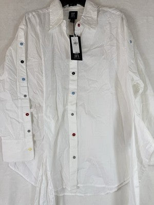 Gap X HFR Shirt Medium BruceGlen Long Sleeve Tops Avant Garde Quirky New NWT