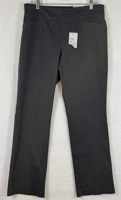 Croft And Barrow Effortless Stretch Pants 10 Short Gray Womens Bootcut New NWT