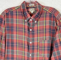 J Crew Indian Madras Shirt Large Slim Fit Plaid Mens Long Sleeve Button Up