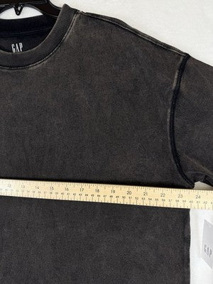 Gap Heavyweight Oversized T Shirt Large Mens Black Organic Cotton Short Sleeve