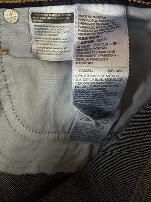 Levis 314 Shaping Straight Leg Jeans 28 Womens Dark Blue Rinse 28x28 Levi’s