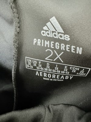 Adidas Prime Green Pants 2X Womens Black Primegreen Aeroready Workout