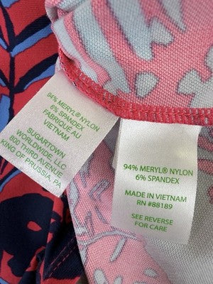 Lilly Pulitzer ChillyLilly Marlena Top Medium Shirt Button Up Long Sleeve Womens