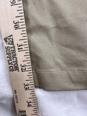 Dickies Relaxed Fit Work Pants Size 14 Tan Khaki Brown Cotton Stretch Womens NEW