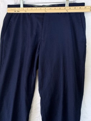 Guide London Dress Pants 34R 34 34x29 Mens Blue Herringbone Lightweight