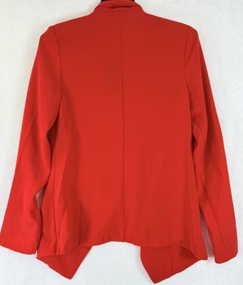 Lulus Blazer Small Red Open Front Jacket Womens New NWT