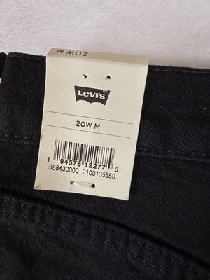 Levis Ribcage Straight Ankle Jeans 20W Womens Plus Size Black Levi’s New NWT