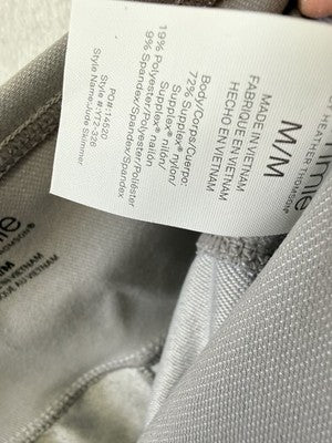 Yummie By Heather Thomson Skimmer Legging Medium Twill Knit Gray Women New *Flaw