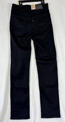 Levis 724 High Rise Slim Straight 28 Womens Black 28x32 Levi’s New NWT