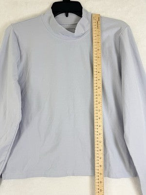 The North Face Top XXL Mock Turtleneck Long Sleeve Knit Light Blue Womens