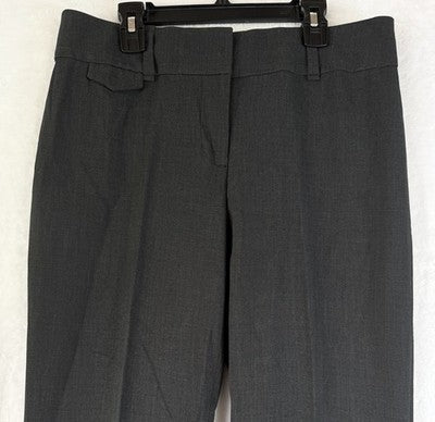 Ann Taylor Loft Julie Pants Size 4 Boot Cut Gray Stretch Trousers Women New