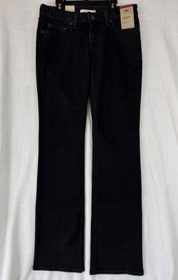 Levis Superlow Bootcut Jeans 28 Black 28x34 Womens Low Rise Boot Cut Levi’s New