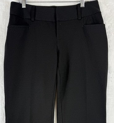 Inc International Concepts Dress Pants 8 Black Ponte Knit Bootcut Womens