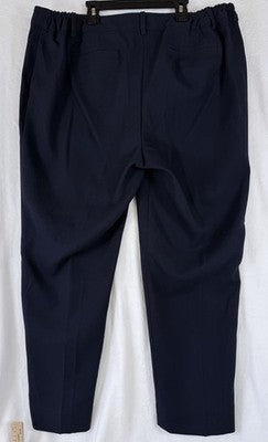 Talbots Dress Pants 18W Hampshire Navy Blue Plus Size Womens New NWT