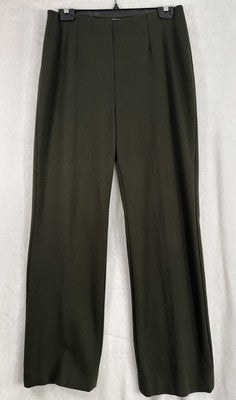 Coldwater Creek Ponte Perfect Holly Trousers Small Petite Green Pull On Pants