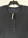 Gap Linen Blend Pointelle Dress XL Womens Black