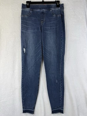 Spanx Jeans Large Pull On Skinny Blue