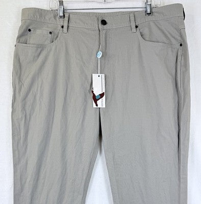 Genteal Pants 40x30 Field Canvas 5 Pocket Slate Gray Mens *FlawRead* New NWT