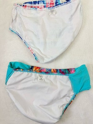 Venus Bikini Bottom Lot Small 4 Womens Blue Swimsuit Bottoms