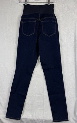 Old Navy Maternity Jeans Wow Skinny Full Panel 10 Long Womens Dark Blue New NWT