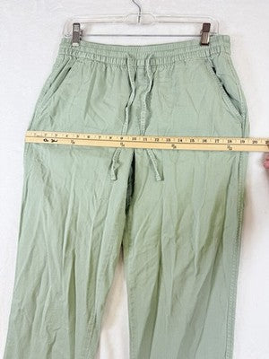 Gap Easy Pants Medium Womens Safe Green Lightweight Cotton Pull On