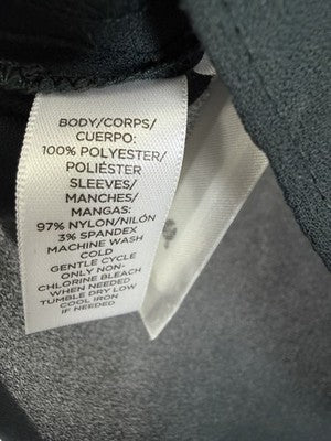 LOFT Top Small Long Sleeve Green Lace Sleeve Blouse Womens